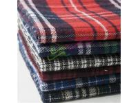 Brushed check cotton flannel fabric for shirt