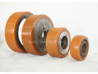 PU Castor Wheels for forklift for good dynamic for ferris wheel   PU Castor Wheels for ferris wheel