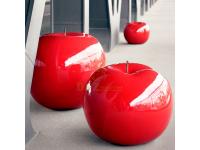 Large Decor Apple Sculpture Landscape Stainless Steel Sculpture Outdoor