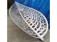 Outdoor Mirrored Swan Abstract Metal Polished Sculpture