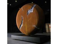  Large Modern Stainless And Corten Steel Garden Sculpture