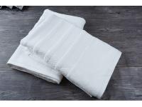 Custom star hotel supplies high quality pure white cotton towel