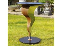 Outdoor stainless steel chair large metal sculptures