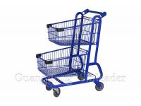 Maintenance of stainless steel double supermarket trolley