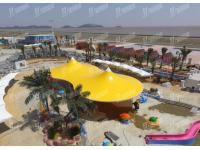 Water-Proof Pvdf Tensile Landscape Tent Membrane Structure Hotel Tent For Resort