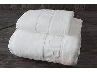 China Suppliers Cotton Pure White Towel Set, Jacquard Bath Towel