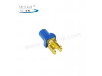 Car GPS Fakra C Male Blue Right Angle End Launch PCB Connector