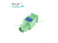 Fakra N Male Pastel Green Crimp Solder Connector for Car GPS Antenna RG316 RG174 Cable SHM.900.0009-1.N