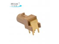Fakra I Male Thru Hole 4 PCB Solder Right Angle Connector SHM.900.0002-1.I