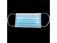 3 Ply Disposable Protective Mask, 50 Masks in Box, Blue