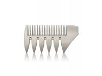 Electroplating Stainless Steel Smooth Surface Men Double Side Big Tooth Comb