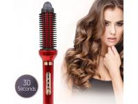 New Design Iron Hair Curler Brush Professional Heater Curling Brush Rechargeable Automatic Hair Curler AE-504