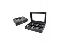 Black Leather Watch Box Wholesale Price For 12 Watches Display  Leather Watch Box Wholesale   watch storage display box