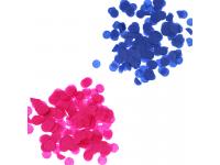 Boomwow gender reveal party supplier blue pink round dots confetti
