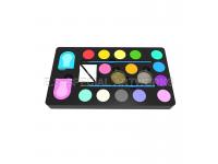 ES-PO-013 14 customized colors and 2 brushes 2 Glitter 2 Sponges 2 Hair Chalk