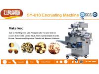 SY-810 Automatic chocolate-filled soft two colors biscuit cookie encrusting machine