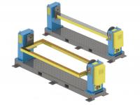 Single Axis Welding Positioner Head And Tail Frame