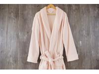 Thick Warm Pure Dyed 100% Polyester Bathrobe