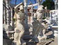 marble roman soldier sculpture