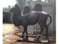 Bronze camel sculpture