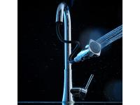 New dish basin sink touch induction kitchen pull type faucet copper cold hot water tap