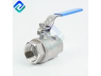 2 pc 304  316 grade stainless steel ball valve with BSP thread DN6~DN100