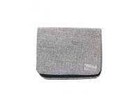 BG2014 Grey Imitation Linen Fabric Flap Bag Storage Bag Large size