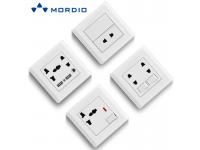 Ghana UK Standard BRISTOL 1gang Switch Light and 5pin Multiple Sockets with 2.1A USB Outlets