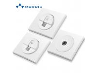 Euro and UK standard Auto Connection 16A Schuko/French MF Socket with 1/2 gang Light Switch 250V~