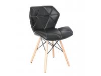 Strong PVC leather 4 metal eiffel style legs hotel chairs for dining room