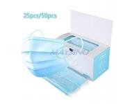 Disposable protective mask is composed of mask body, nose clip and mask band.