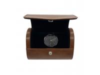 Custom brown PU Leather watch box for jewelry