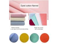 Dyed fleece flannel fabric for rag cloth