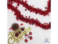 Hexing Wholesale Christmas Circle Tinsel Foil Garland Best Quality Party Festive Items