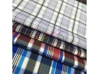 CVC check and stripe shirt fabric