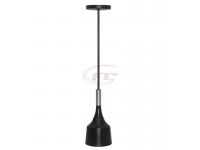 Modern matte black Hotel pendants lamp includes a matte black metal shade