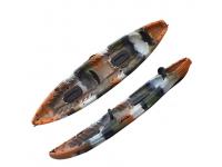 Sit on top two person plastic sea kayak