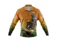 Custom long sleeve fishing shirt sublimated
