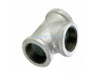 Tee- Banded Hot-dipped Galvanized Malleable Iron Pipe Fittings with BS Thread