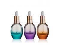 Luxury Essential Oil Bottles Clear Glass Bottles with Aluminum Cap