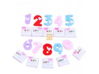 Wholesale Unique Love Heart Printed Birthday Numbers Candles 0-9 For Baby Children Adults