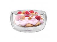 Best Selling Hand Made Borosilicate Clear Double Wall Glass Bowl Salad Bowl 