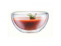 Best Selling Hand Made Borosilicate Clear Double Wall Glass Bowl Salad Bowl 