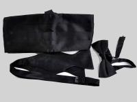 Custom poly black cummerbunds   Custom Cummerbunds manufacturer   Custom silk woven cummerbunds