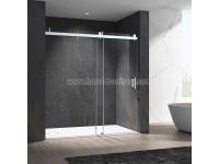 Stainless Steel Soft-Closing Sliding Glass Shower Enclosure