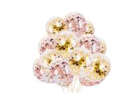 12 inch gold confetti balloons