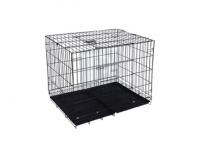 What is the Material of the Dog Cage?