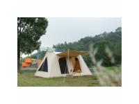 Cotton Spring-bar Guard Tent     Cotton Canvas Tent     Hotel Tent     One Pole Tent supplier 