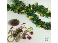 Hexing Hot and New Christmas Berry and Leaf Tinsel Foil Garland Special Gift Party with Wavy strands