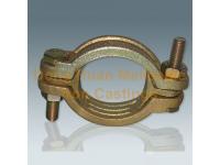 Yellow-double bolt clamp      Galvanized Pipe Clamps      Double Bolt Clamps   Double Bolt Hose Clamp for sale